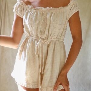 Urban Outfitters Evie Off The Shoulder Romper
